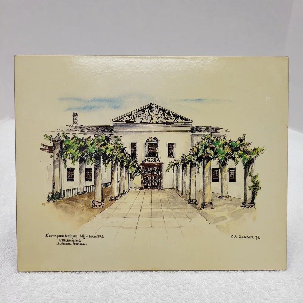 Vintage 7.5X9.5 place mats featuring famous buildings from S Africa